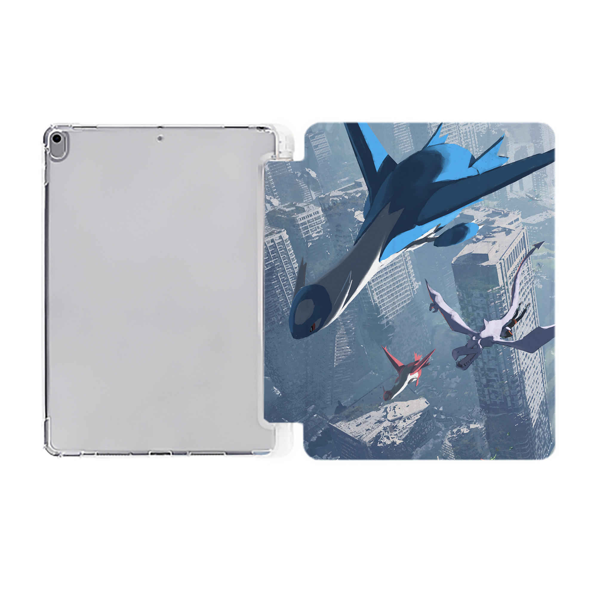 （画像用） ポケットモンスター Pokémon IPad ケース ペン収納付き 三つ折りスタンド PUレザー×シリコン 対応機種9.5/10.5/10.9インチ